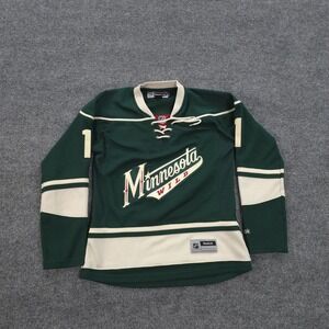 Minnesota Wild Jersey Womens Small Green NHL Ice Hockey Reebok Zach Parise 11
